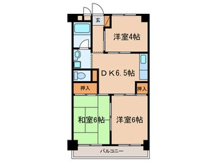 長瀬第二マンションの物件間取画像